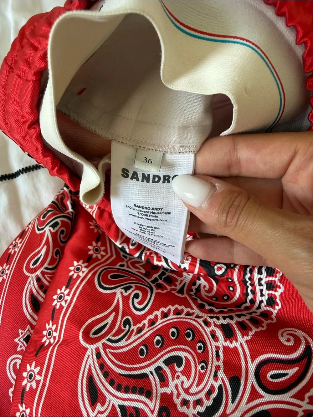 Sandro bandana print